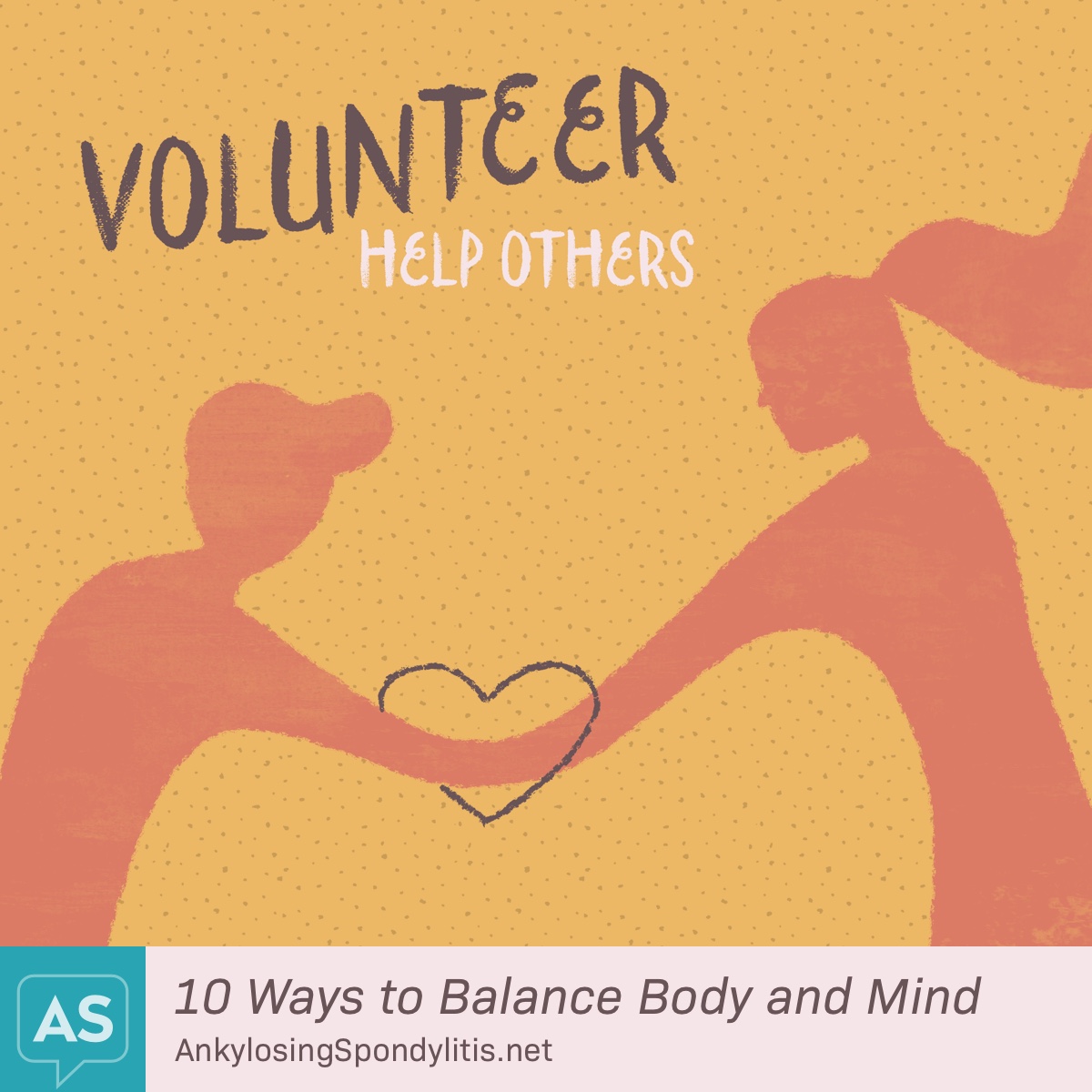 Two people join hands through a heart shape